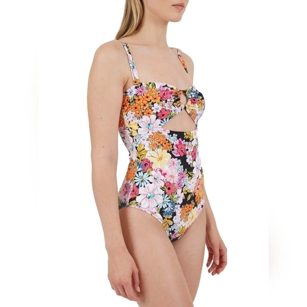 Cyn & Luca Multi Floral Roxy One Piece Plus Size 2X - Picture 3 of 14